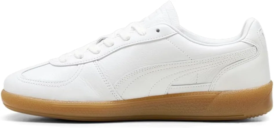 Мужские кроссовки PUMA Palermo Premium на шнуровке повседневные - белые, белый — фото 3