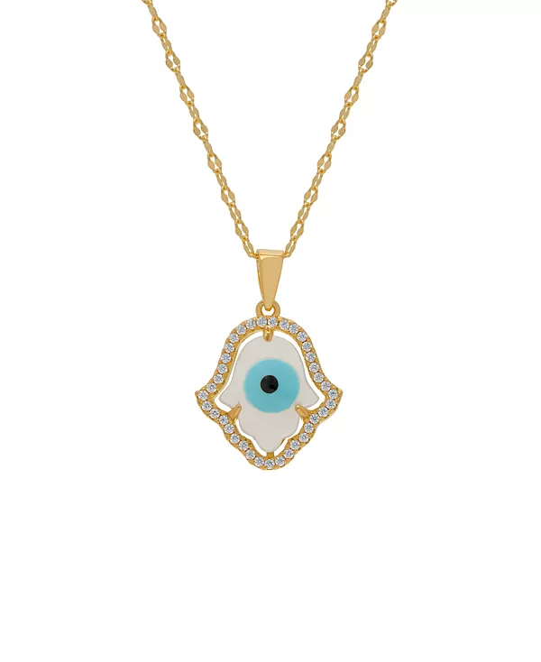 

Подвеска на руку «хамса» из перламутра и кубического циркония Macy'S, gold