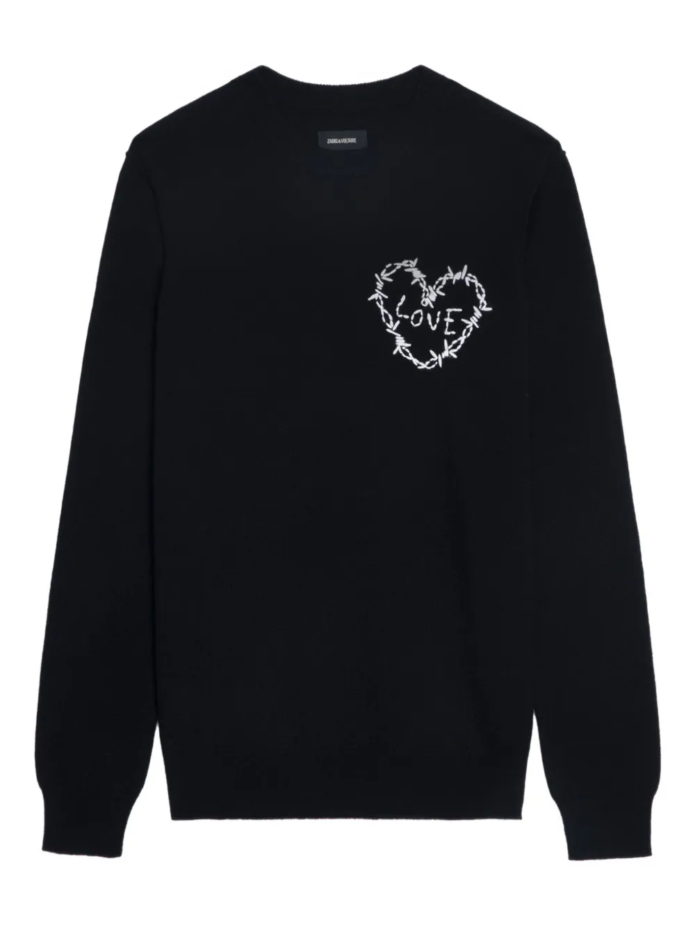 

Свитер с сердечками Zadig&Voltaire, черный