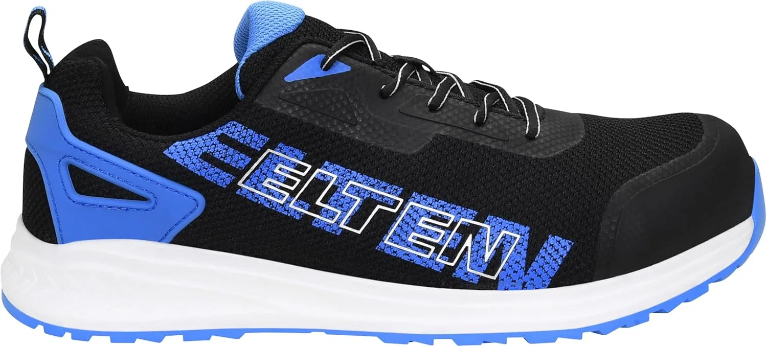 Защитная обувь ELTEN Batis Black-Blue Low ESD S1PL, женская и мужская, текстильная, с композитным защитным носком (легче стального), легкая, спортивная — фото 2