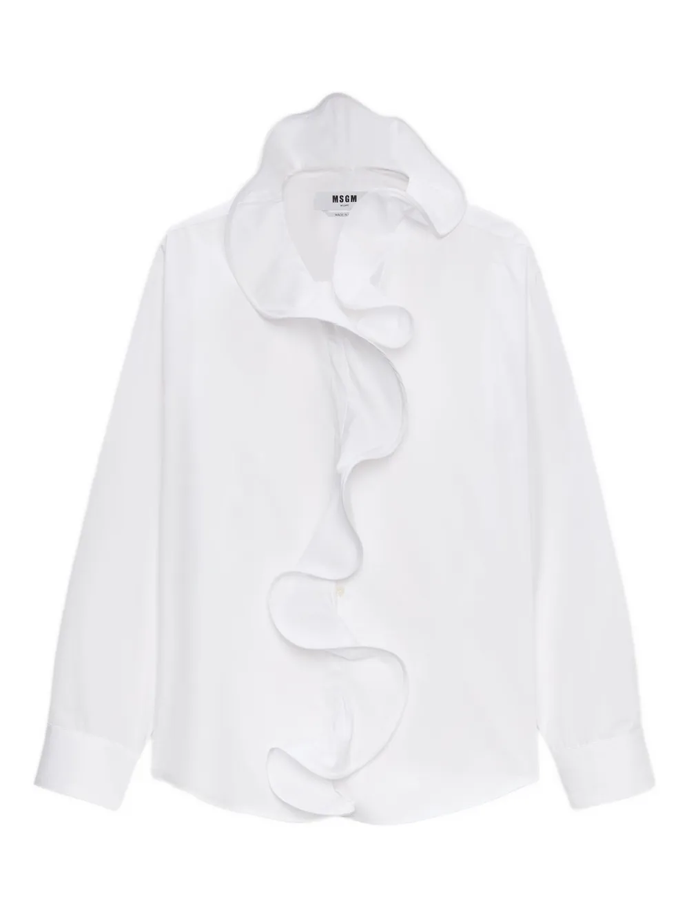 

Рубашка с оборками Msgm, белый