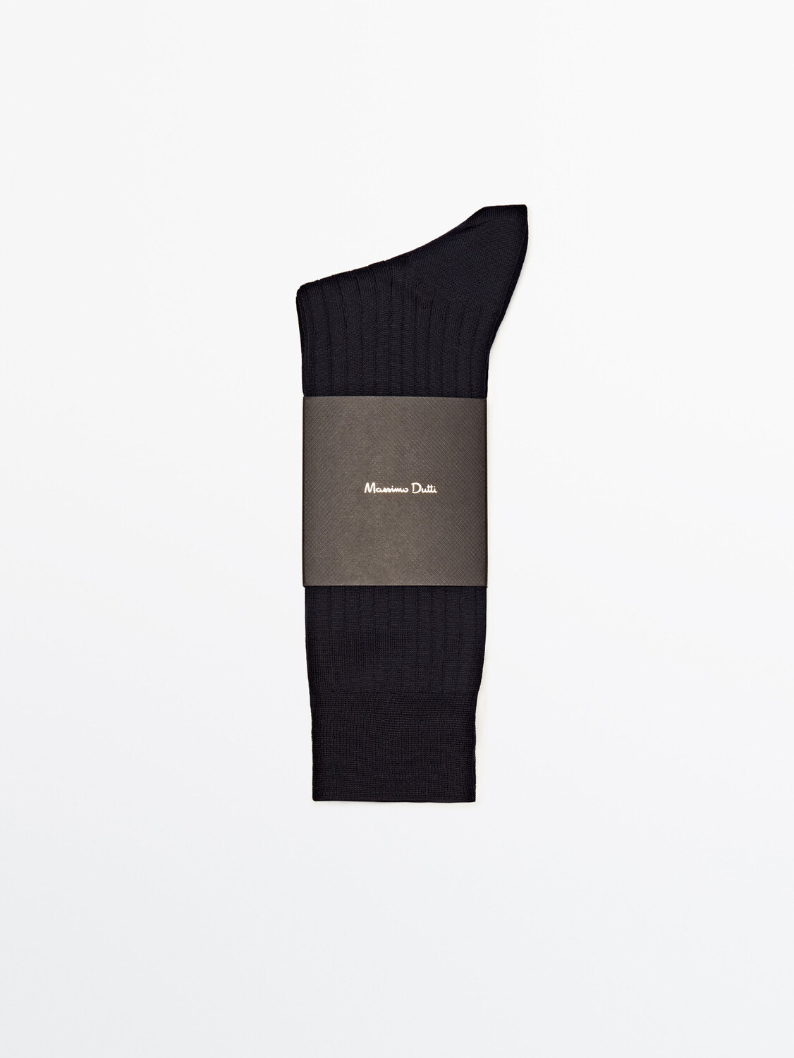 

Дубль Умные носки в рубчик Massimo Dutti, синий