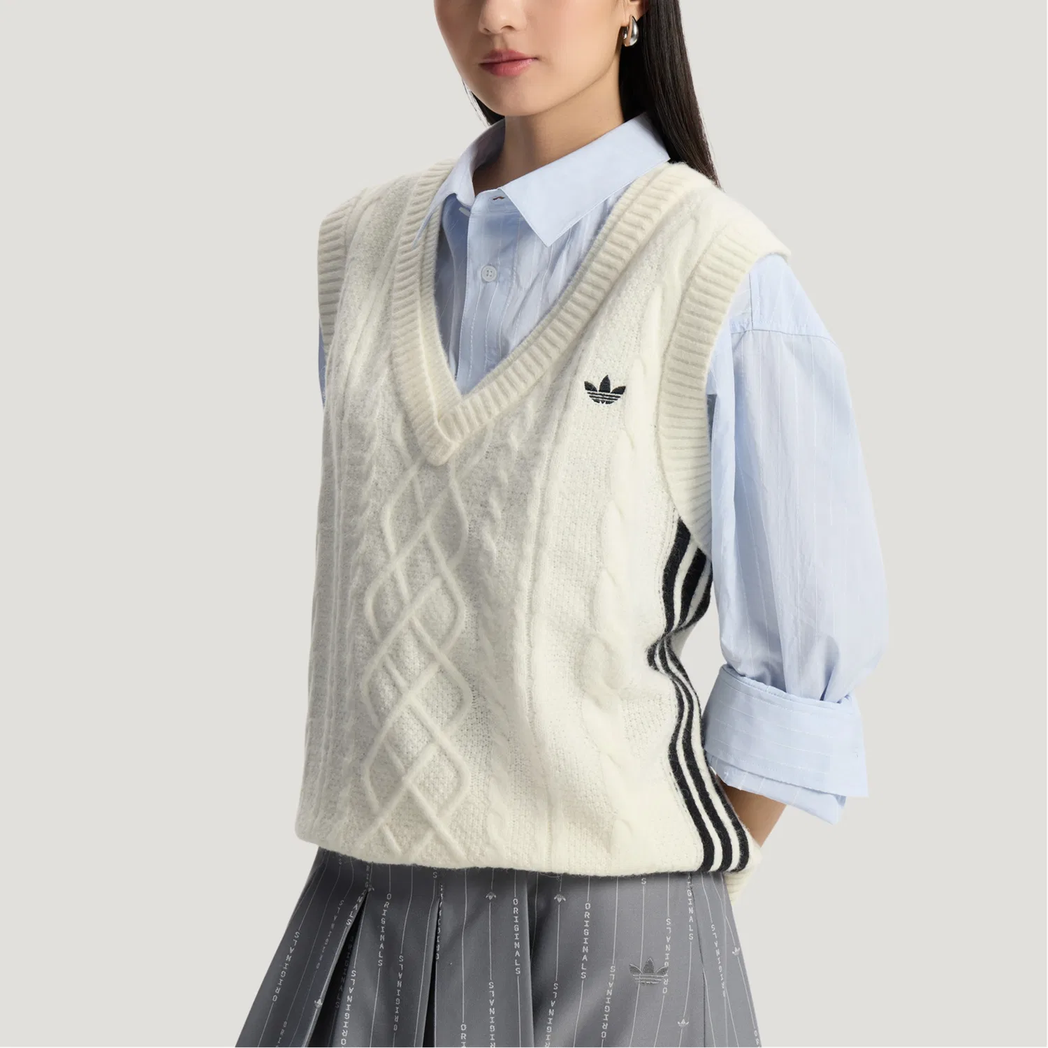 Топ Refined Luxe женский Adidas Originals, White — фото 4