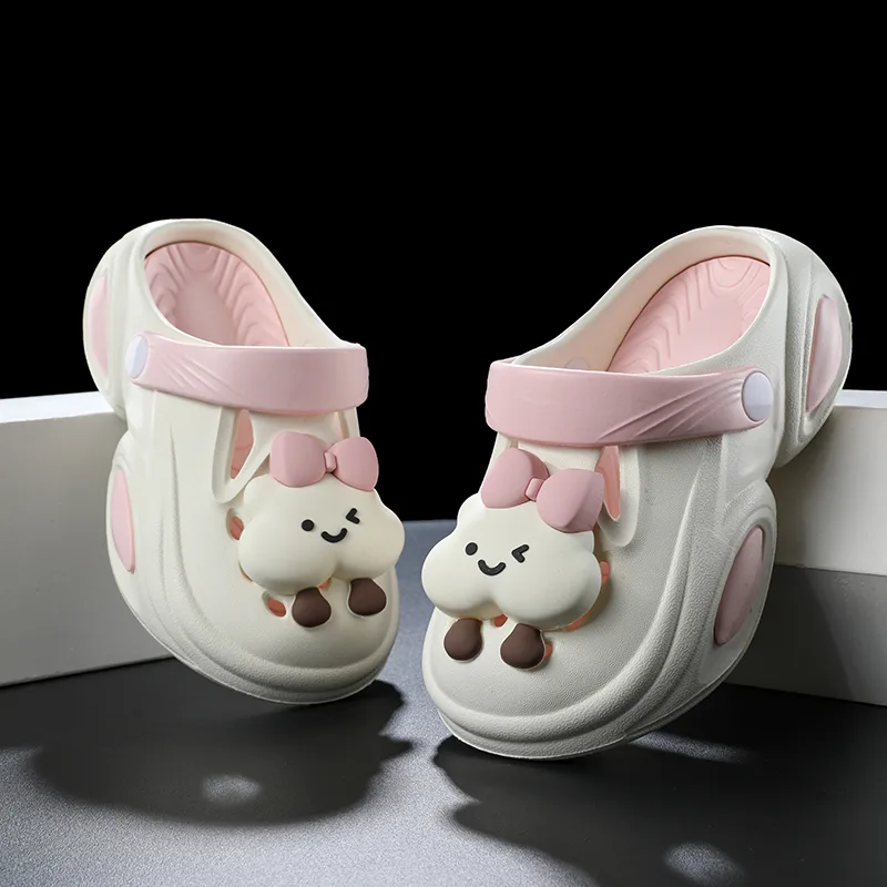 Детские нескользящие антиударные дышащие легкие сабо ADOONGA, OZ1112 Beige Yellow[Lightweight Cushioning] — фото 3