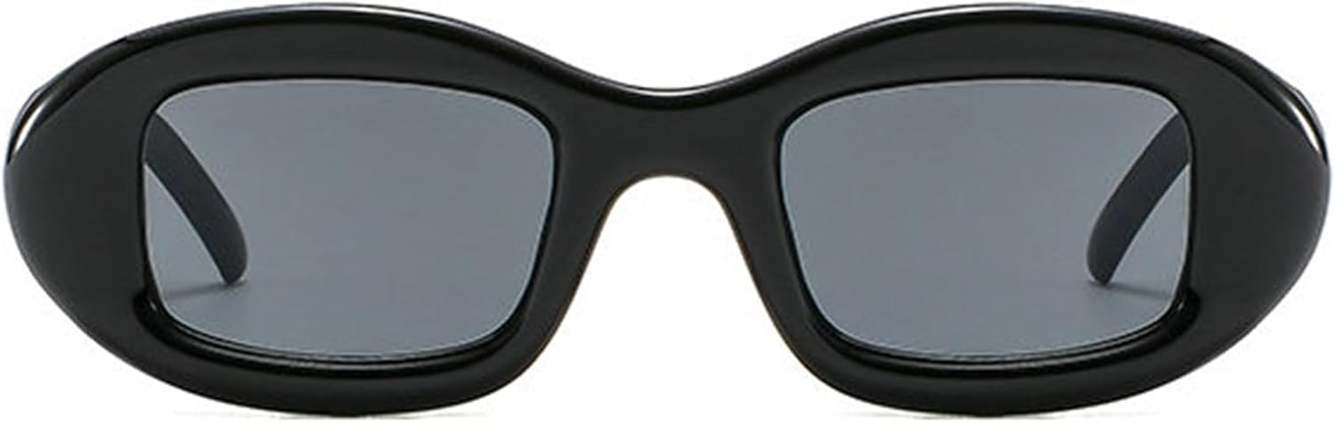 

Солнцезащитные очки Willochra Y2K овальной формы, роскошные дизайнерские очки для активного отдыха, женские винтажные стильные солнцезащитные очки, ретро-модные очки F27, Black