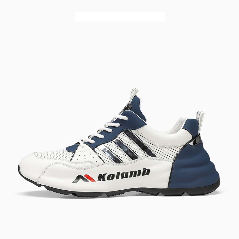 

Колумб мужские бело-зеленые кеды Low Top