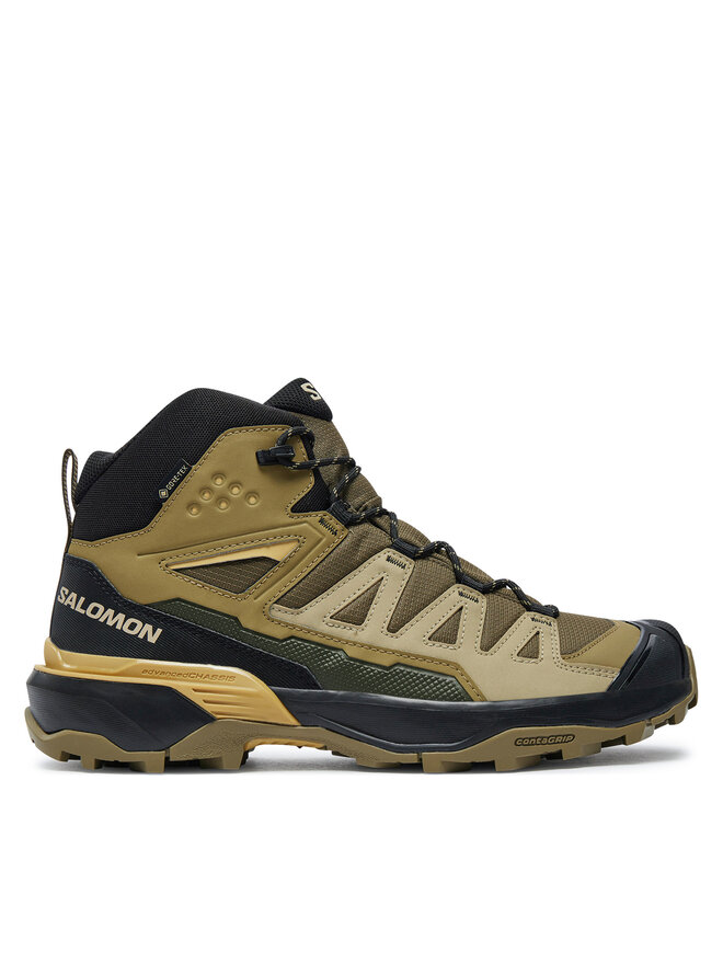 

Треккинговые кроссовки X Ultra 360 Mid Gore-Tex L47447700 Salomon, зеленый