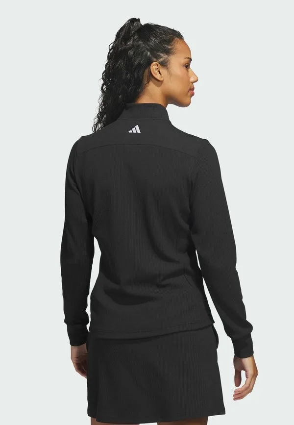 Куртка-Бомбер с текстурой, закрывающейся на молнию, для тренировок Adidas Golf, Black — фото 2