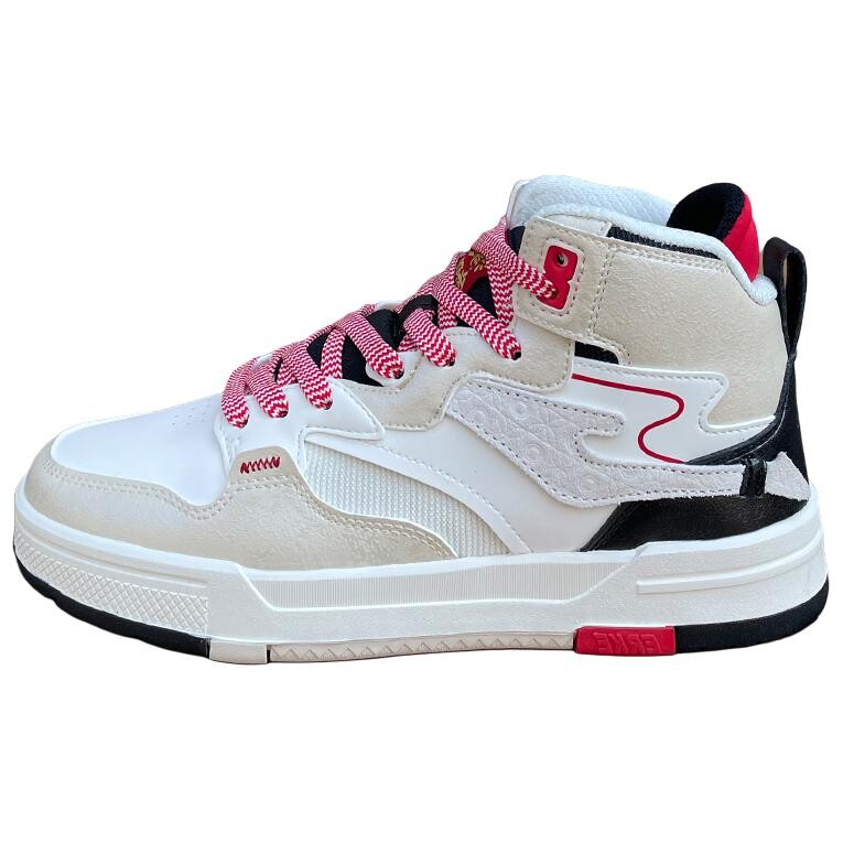

Скейтбордные кеды женские высокие Oak Bud White / University Red Erke