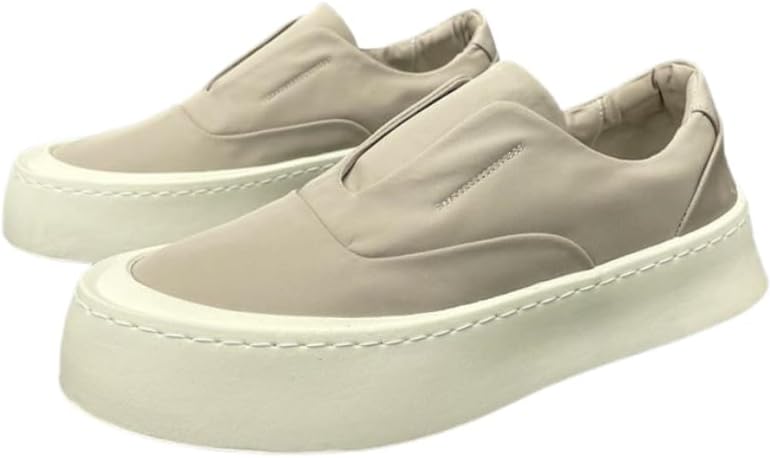 

Мужские кеды на толстой подошве - цельный стиль, дышащие, противоскользящие и прочные, подходят для повседневной носки и универсальны для всех сезонов Clolinde, бежевый