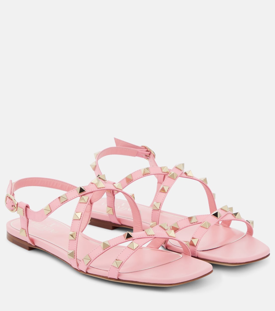 Сандалии из кожи Rockstud Valentino Garavani, Bubble