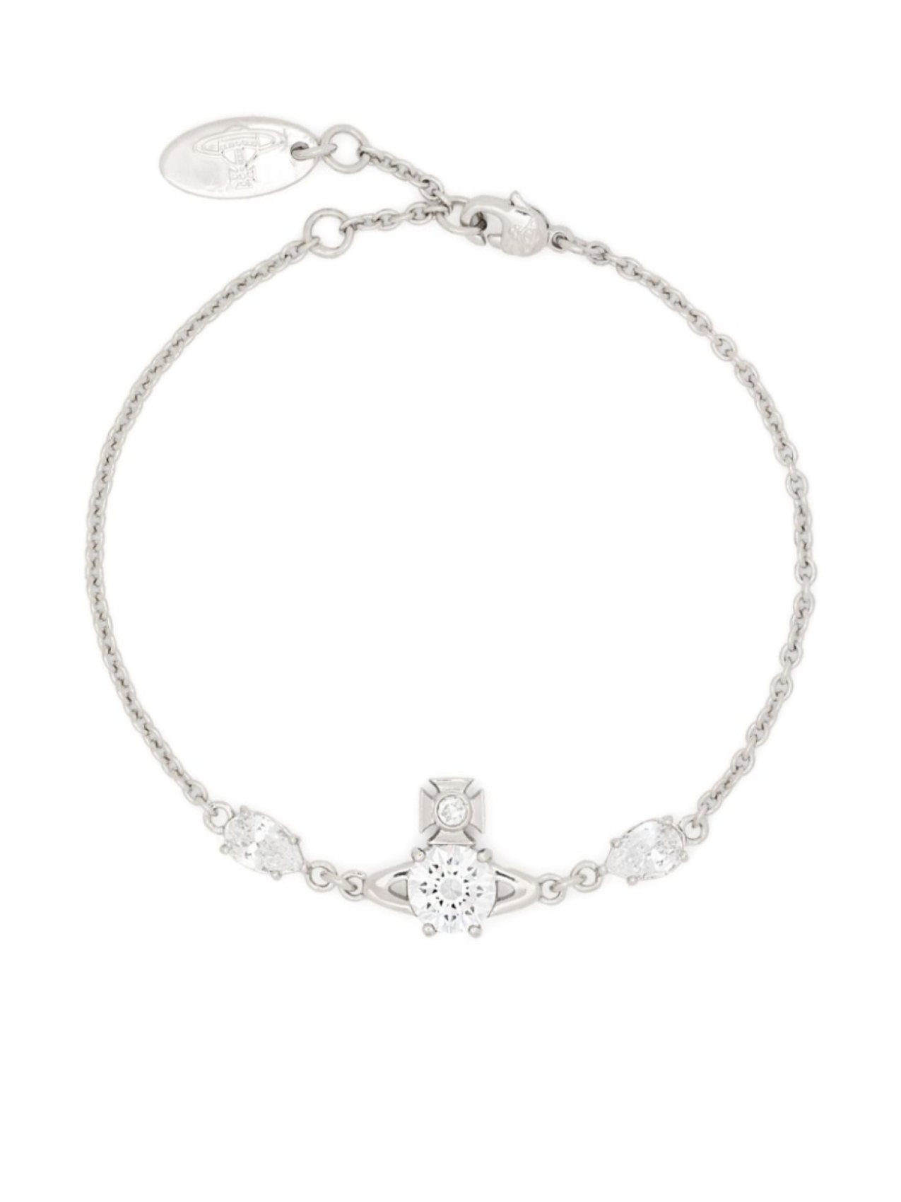 

Vivienne Westwood браслет с декором Orb, серебристый