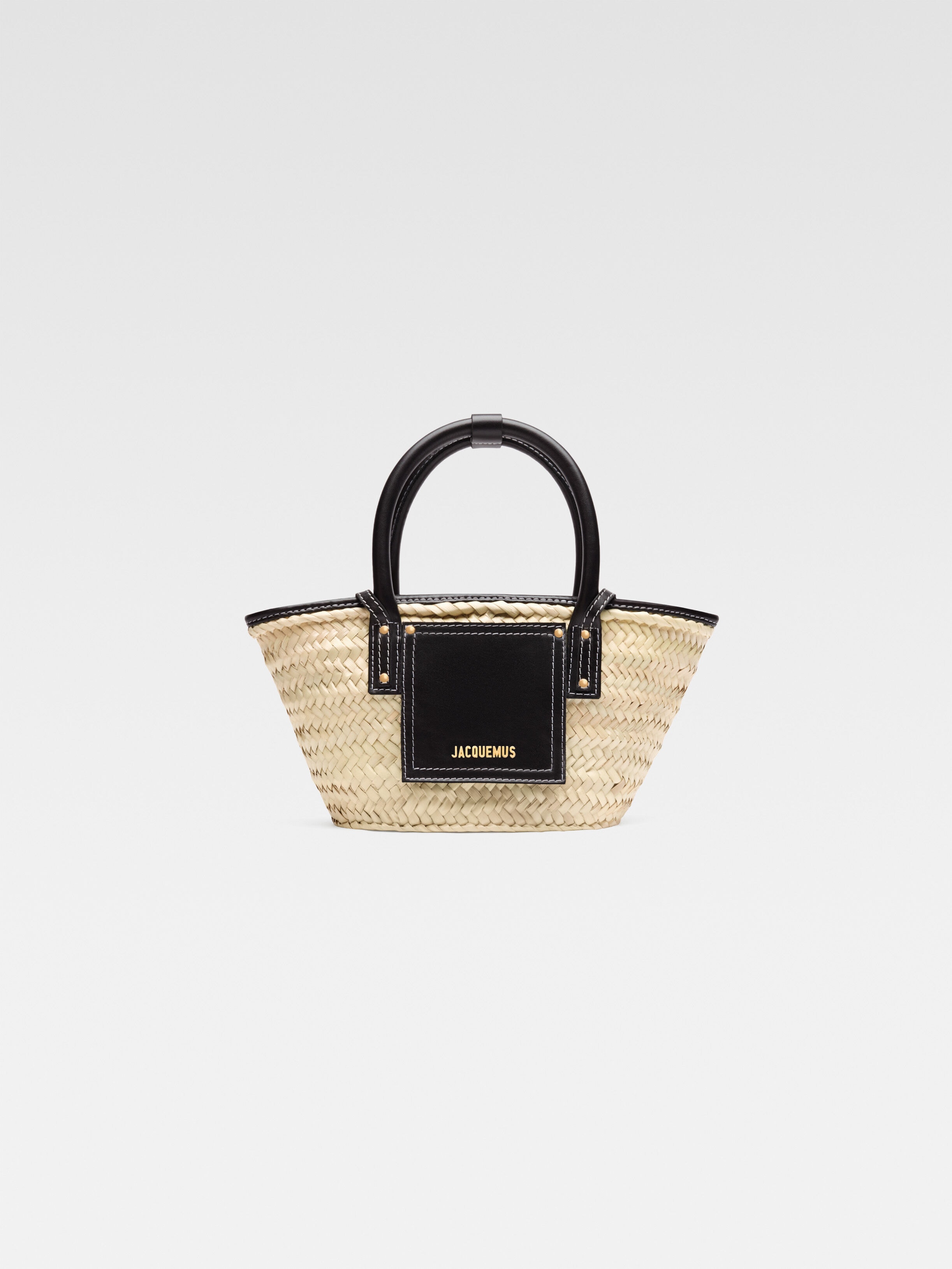 

Мини-сумка-корзинка для пляжа JACQUEMUS The small Soli basket, черный