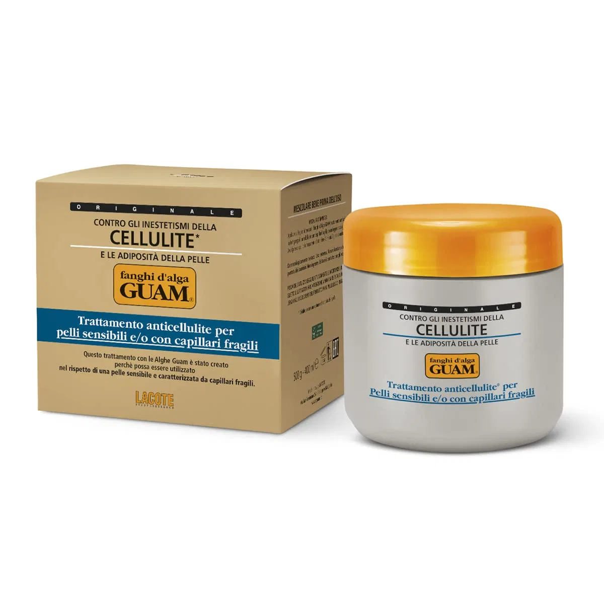 Грязевая маска для тела Guam Mud d'Alga для чувствительной кожи 500 г Guam