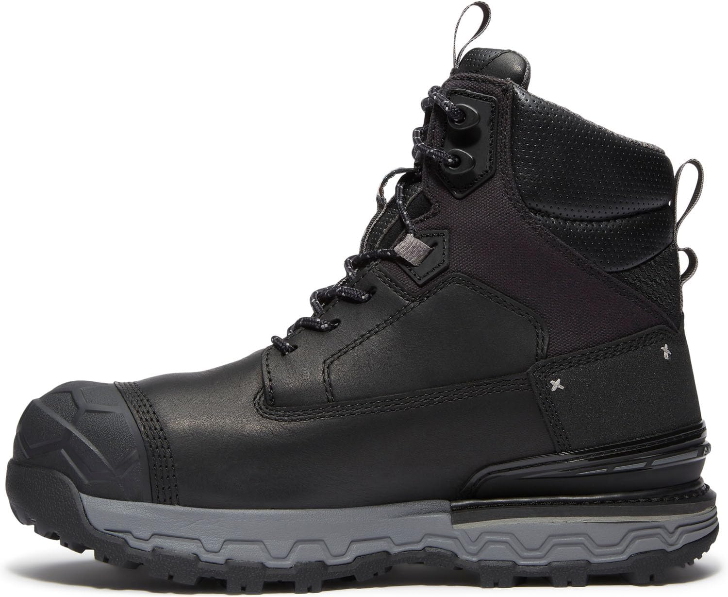 Мужские ботинки Timberland PRO 6 Boondock Ultralight с композитным носком, водонепроницаемые и противоскользящие, черный/серый — фото 4
