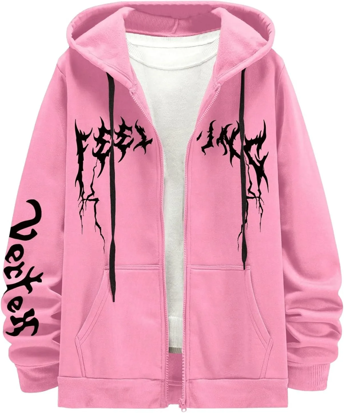 

Графический худи SOLY HUX с молнией