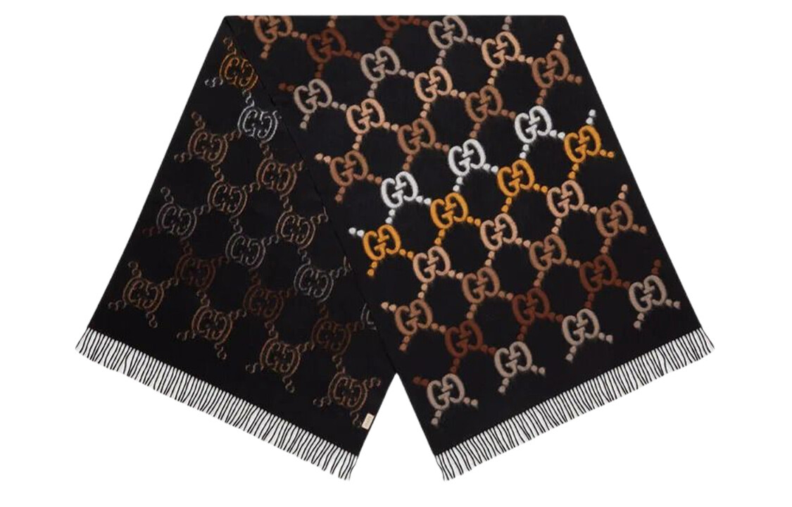 

Шарф мужской Gucci, черный / коричневый