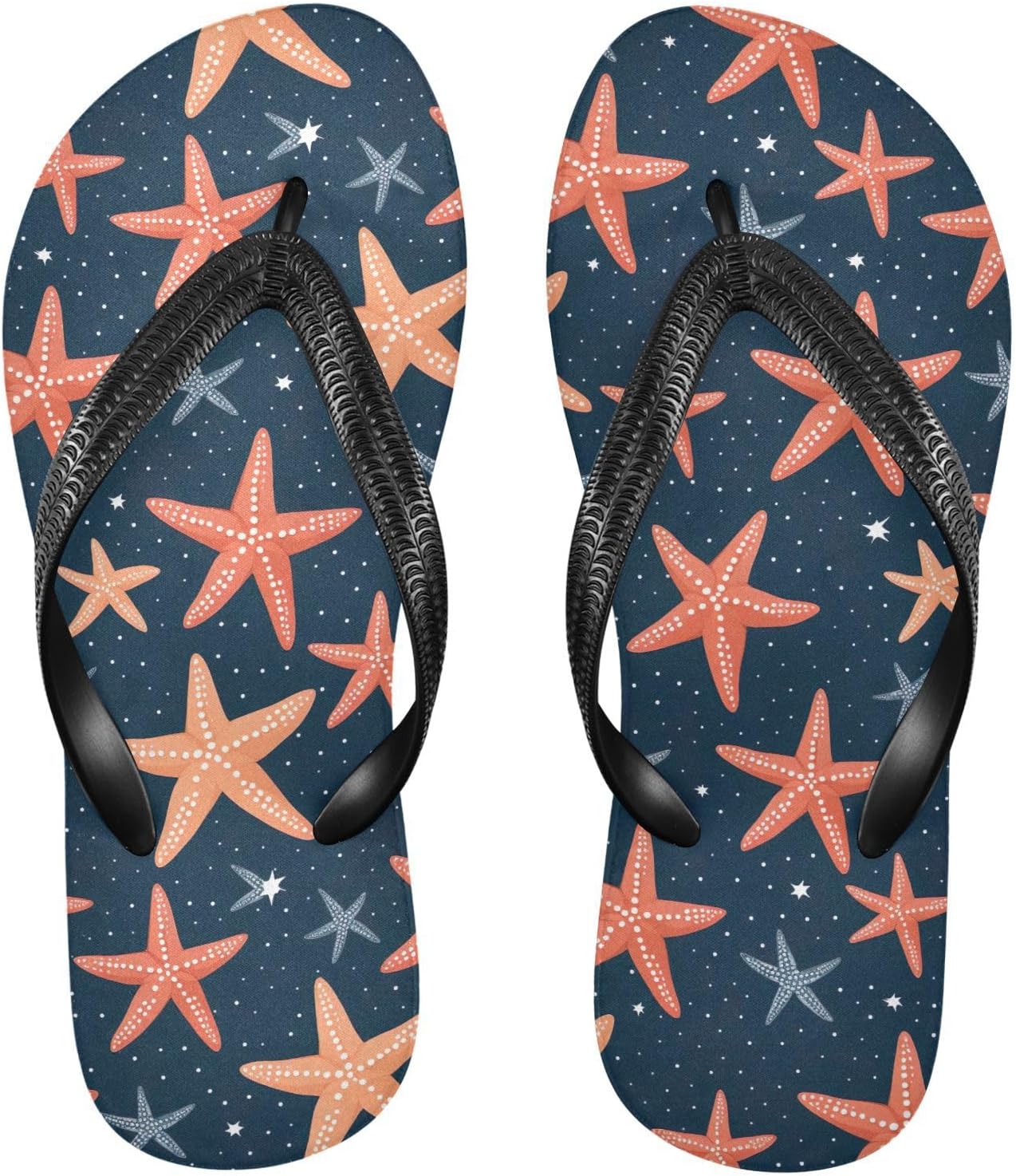 

SPRIPORT Красные и синие шлепанцы Starfish Slim для женщин и мужчин. Удобные повседневные сандалии-вьетнамки с нескользящей резиновой подошвой для летних прогулок по пляжу