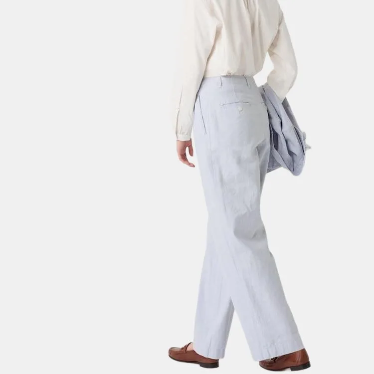 UNIQLO Брюки casual INES DE LA FRESSANGE для женщин, светло-серые — фото 4