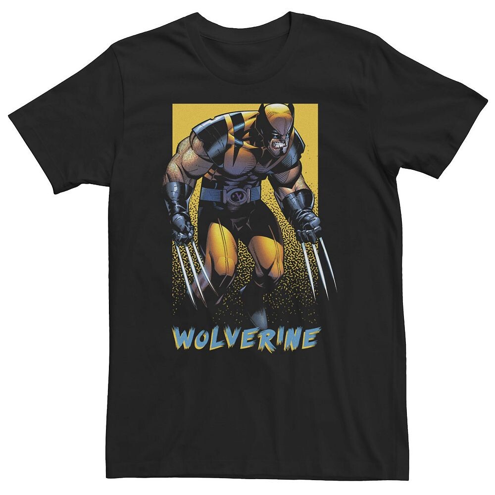 

Классическая цветная футболка Big & Tall Marvel X-Men Wolverine в стиле поп-музыки, черный