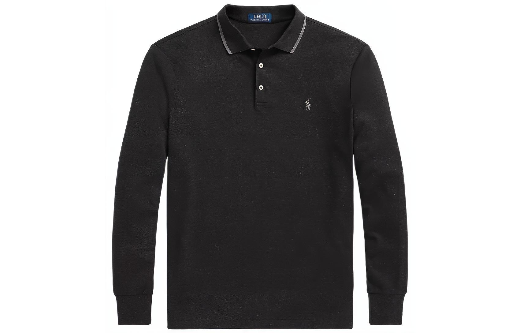 Футболка поло мужская черная FW22 Polo Ralph Lauren — фото 2