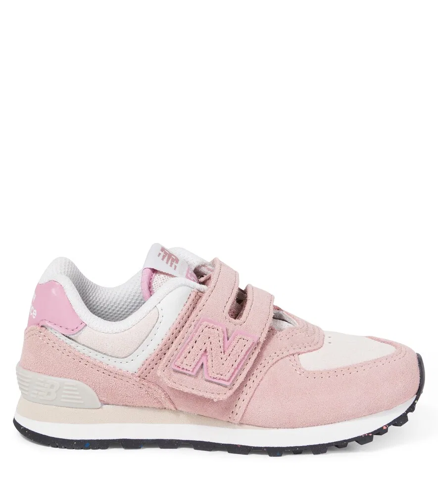 574 Детские замшевые кроссовки New Balance Kids, розовый — фото 4