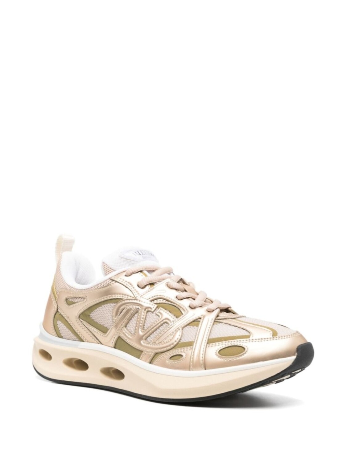 Valentino Garavani кроссовки Easyjog с логотипом VLogo Signature, золотистый — фото 2