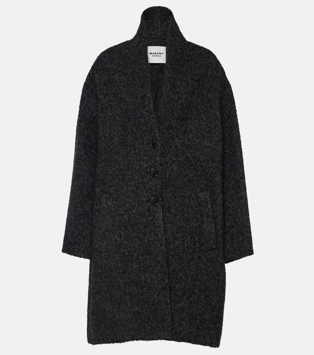 

Однобортное пальто Marant Etoile, серый