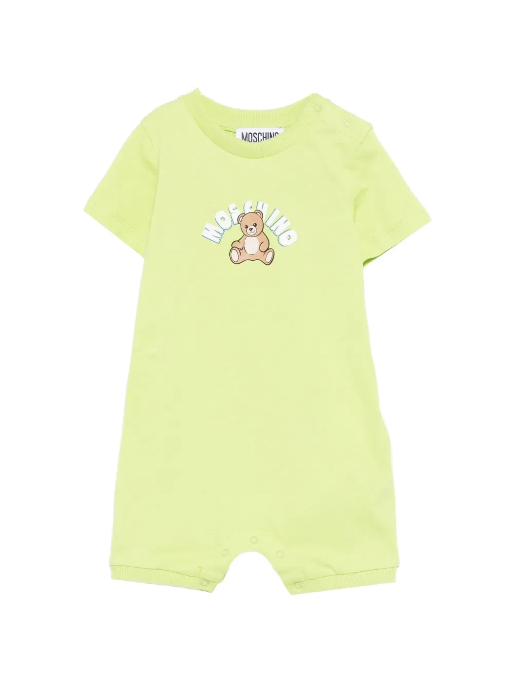 Шорты с графическим изображением Тедди Moschino Kids, зеленый