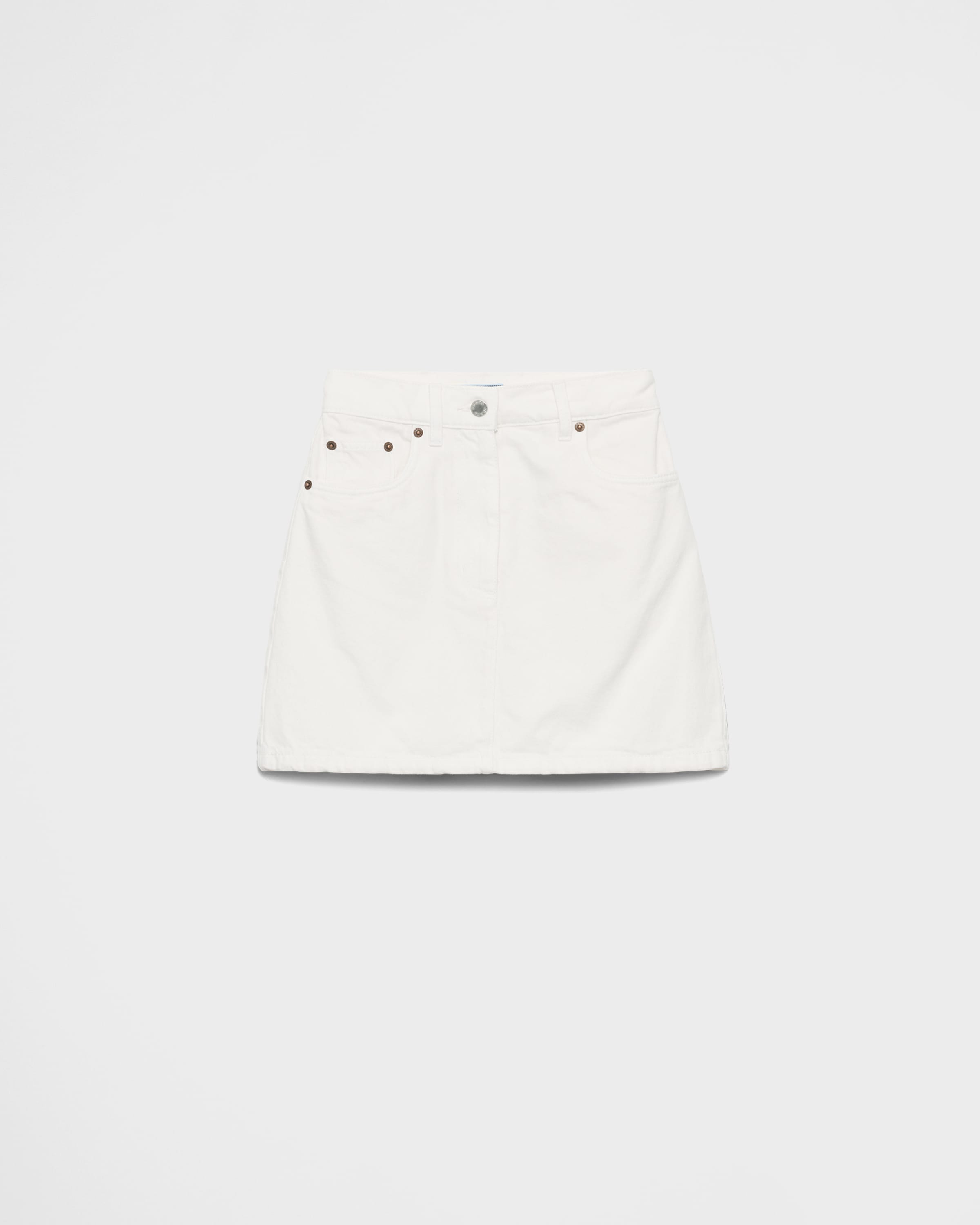 

Джинсовая мини-юбка Prada, белый