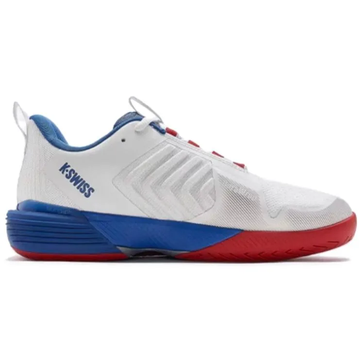 K·SWISS Мужские теннисные кроссовки KSWISS с амортизацией, противоскользящей и износостойкой подошвой, низкие, бело-красные — фото 3