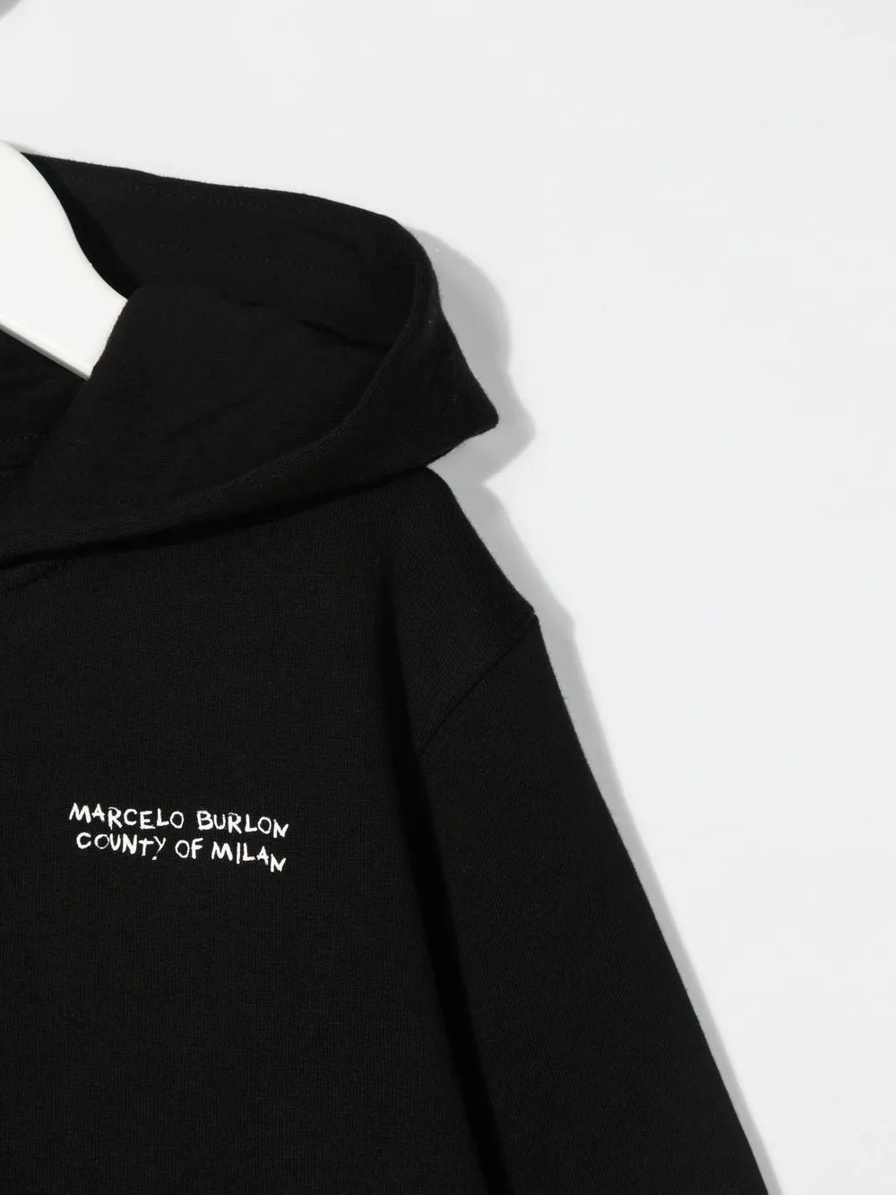Худи с вышитым логотипом Marcelo Burlon County Of Milan Kids, черный — фото 3