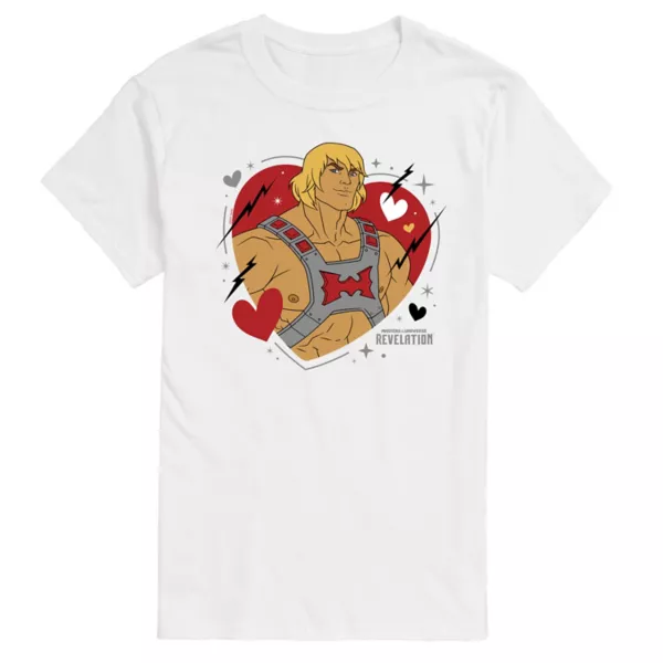 

Мужская футболка Masters of the Universe с принтом He-Man Licensed Character, белый