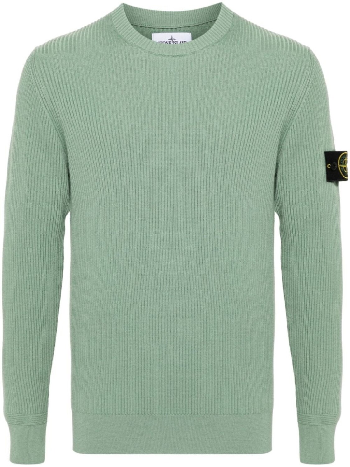 

Stone Island шерстяной свитер в рубчик, зеленый