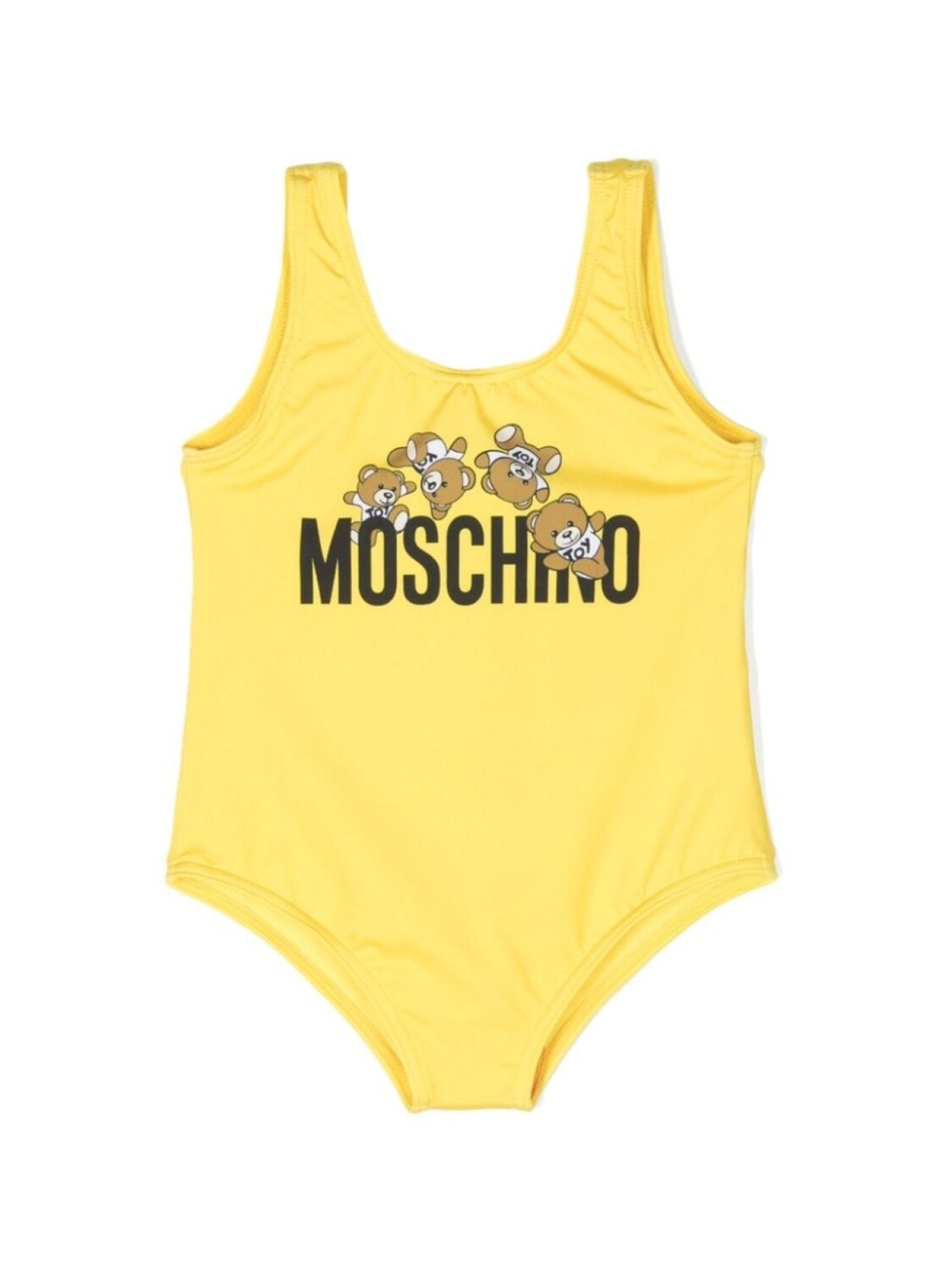 

Moschino Kids купальник с логотипом, желтый