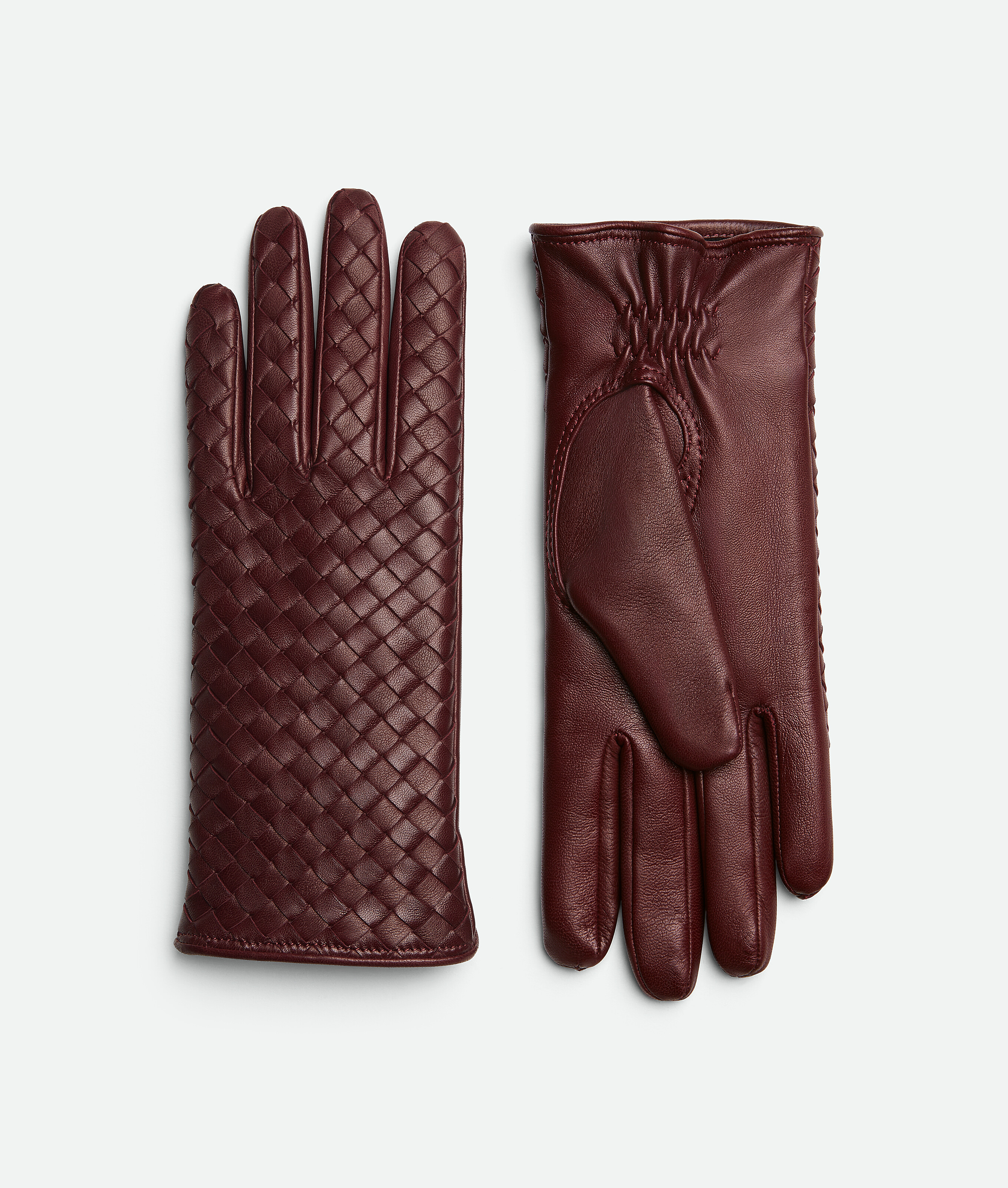

Перчатки из кожи Intrecciato Bottega Veneta