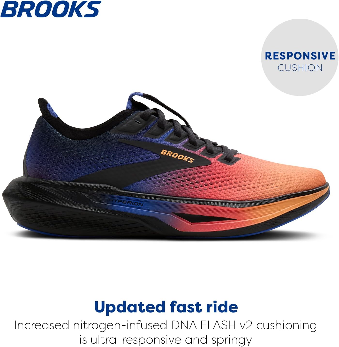 Мужские кроссовки для бега Brooks Hyperion 3 Neutral, синий — фото 2