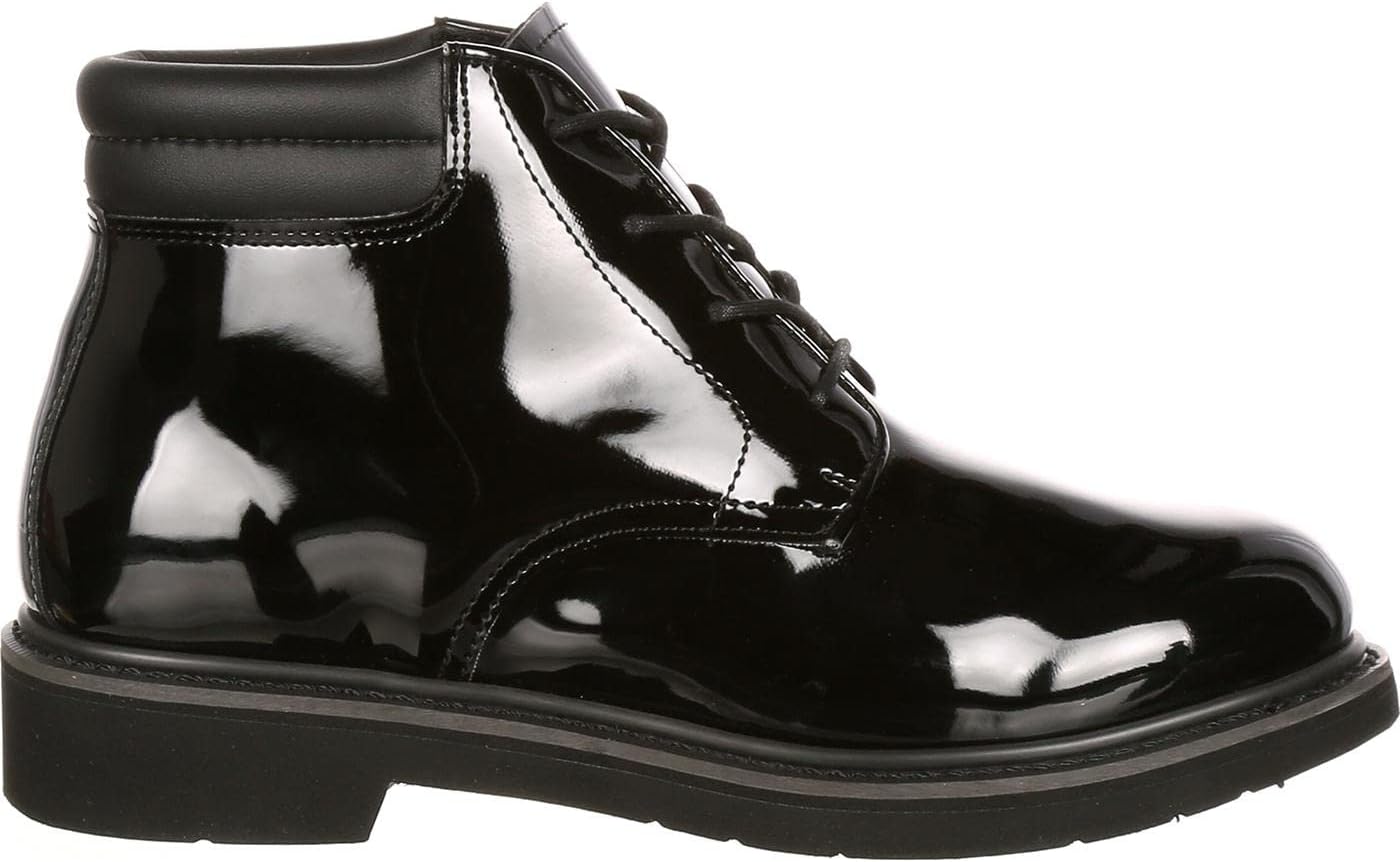 

Мужские кожаные высокие лакированные ботинки Чака ROCKY, черный