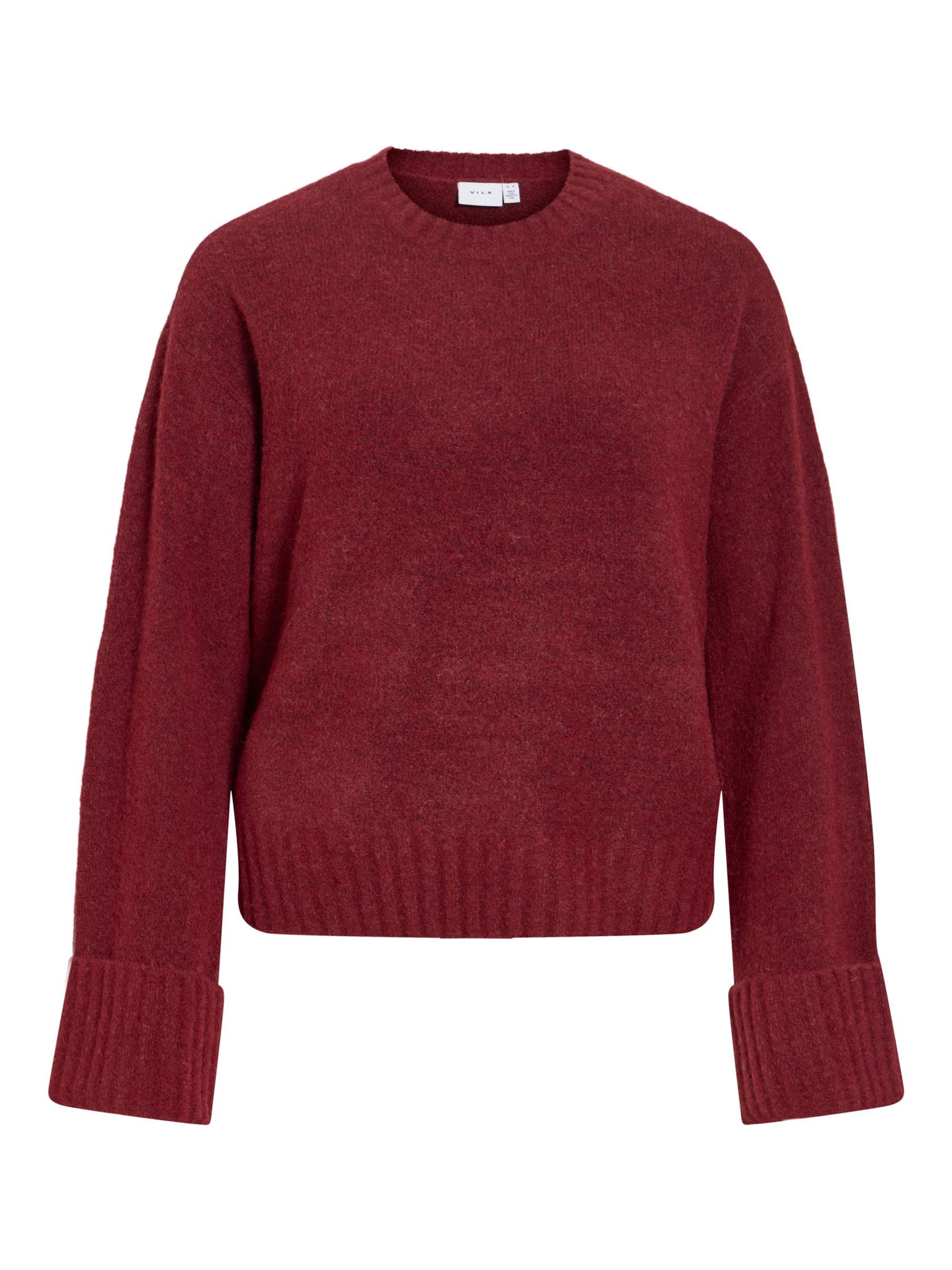 

VILA Свитер 'VILuna' в темно-красном цвете
