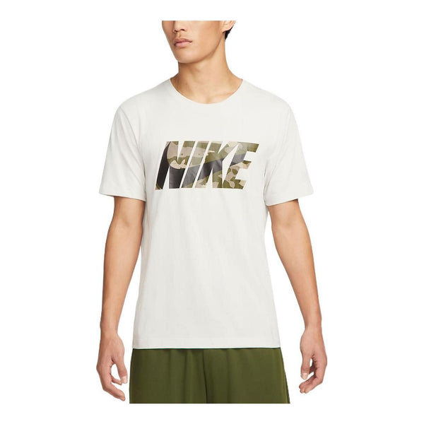 

Футболка men's camouflage alphabet printing round neck casual short sleeve white t-shirt Nike, мультиколор