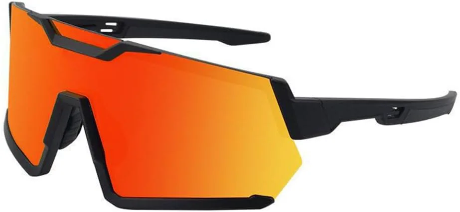 

Стильные мужские и женские очки для бега и езды на велосипеде на открытом воздухе, ветрозащитные солнцезащитные очки для горного велосипеда PRSTNN, Black Red