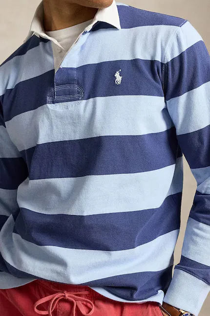 Лонгслив с длинным рукавом Polo Ralph Lauren, синий — фото 3