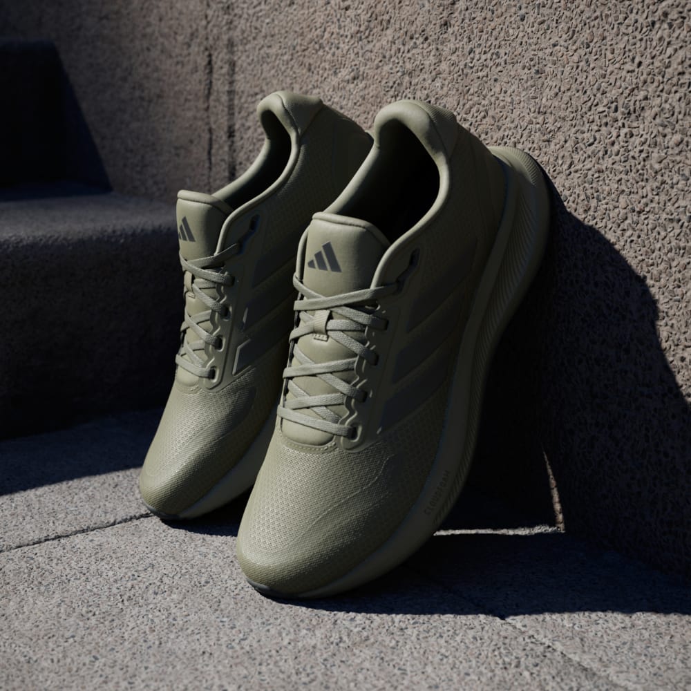 Кроссовки Adidas Runfalcon 5 Running Shoes, цвет Olive Strata/Shadow Olive/Core Black — фото 4