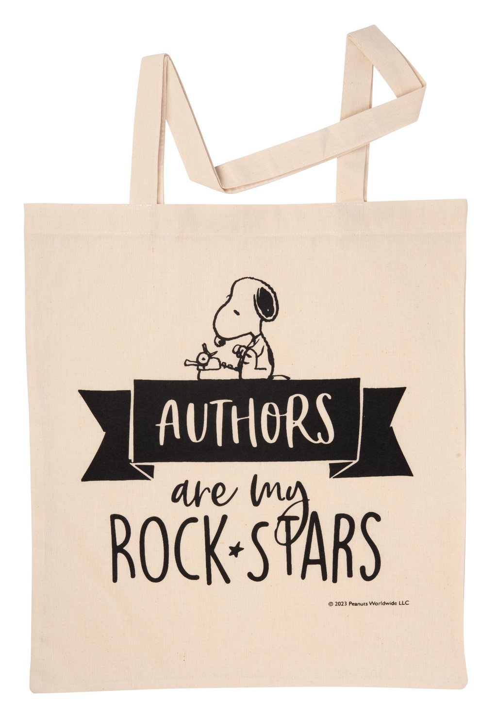 

Сумка для покупок THE PEANUTS SNOOPY AUTHORS ARE MY ROCK STARS, бежевый