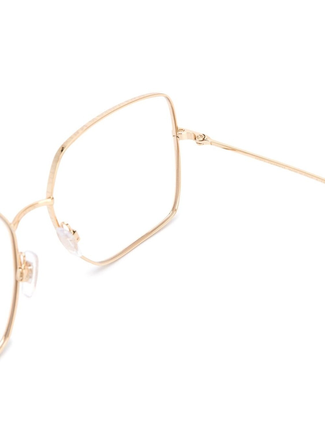 Dolce & Gabbana Eyewear массивные очки, золотистый — фото 3