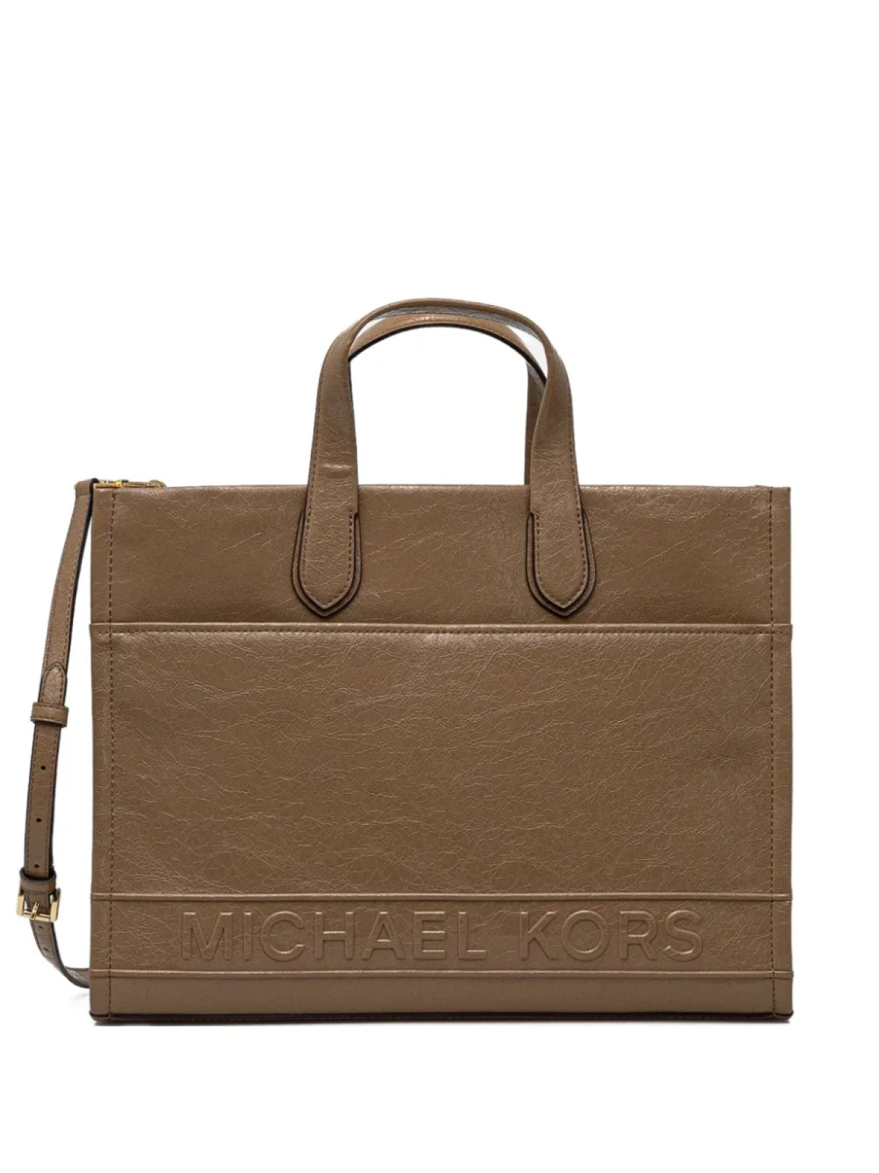 

Фактурная сумка-тоут Michael Michael Kors, коричневый