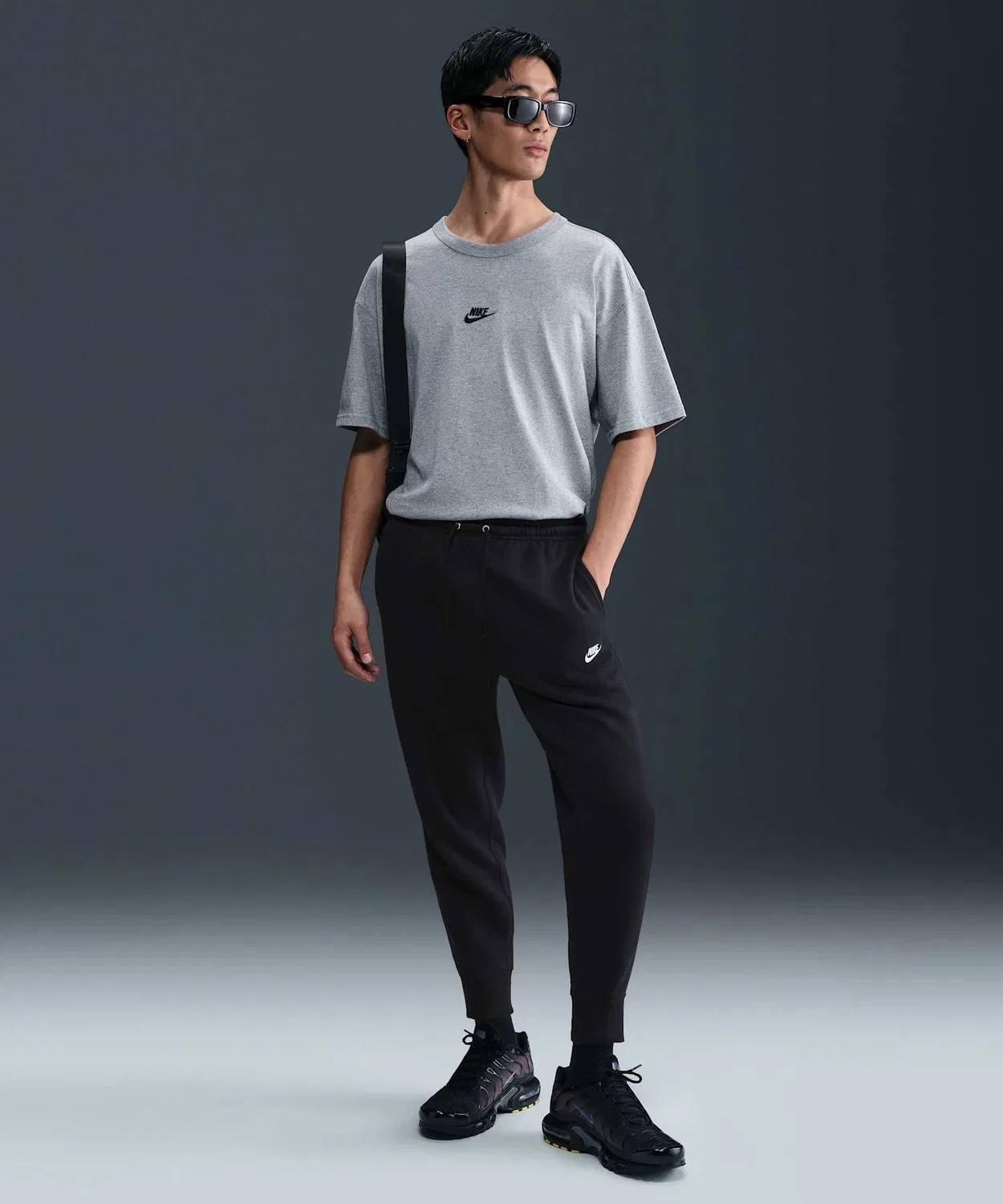 Джоггеры мужские Nike Club стандартный фит хлопок черный