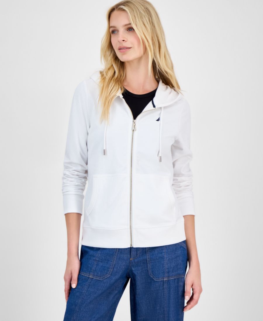 

Женская однотонная толстовка на молнии, только онлайн Nautica Jeans, White, Белый, Женская однотонная толстовка на молнии, только онлайн Nautica Jeans, White