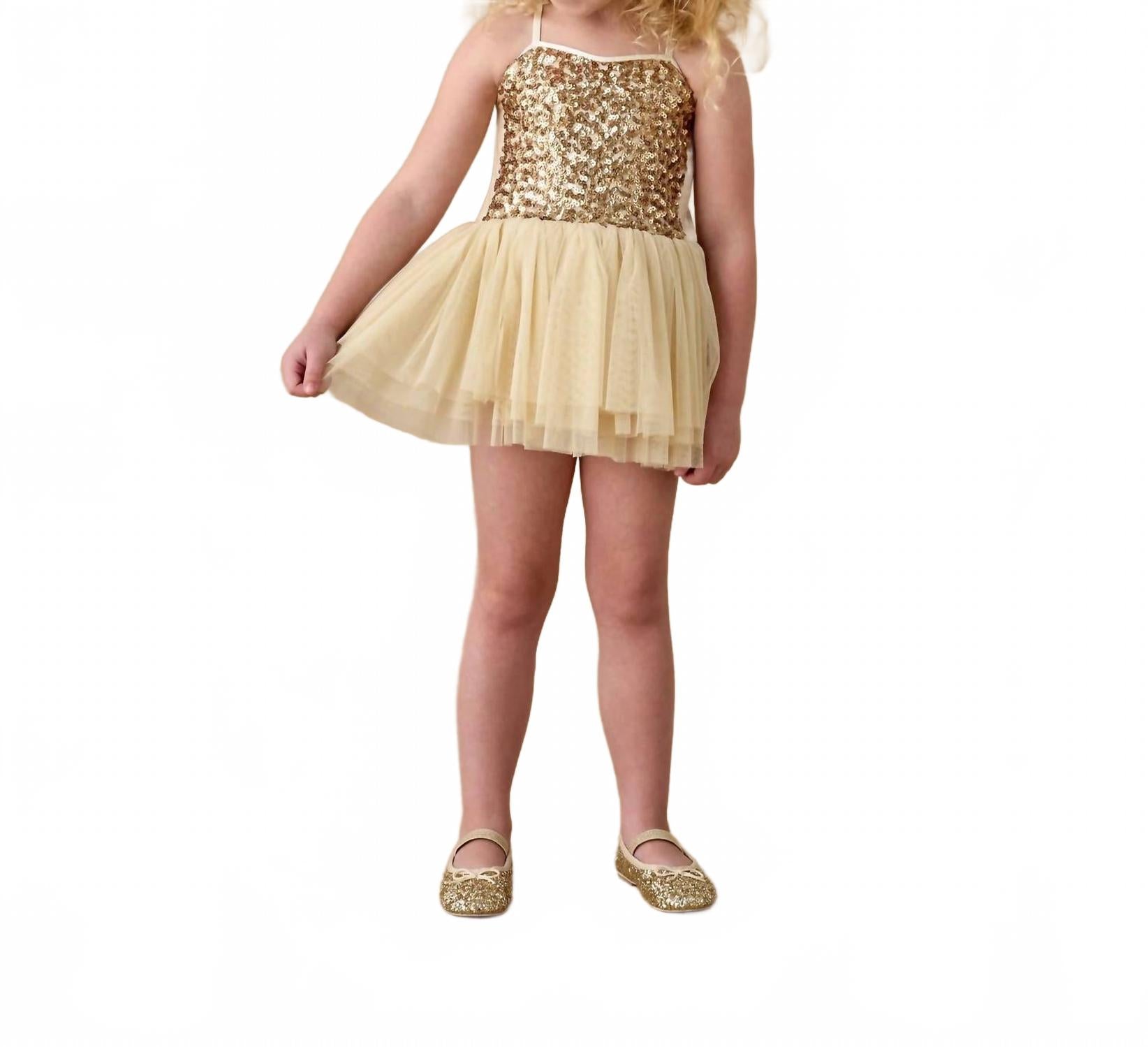 

NORALEE Мини-платье Clementine Tutu цвета шампанского