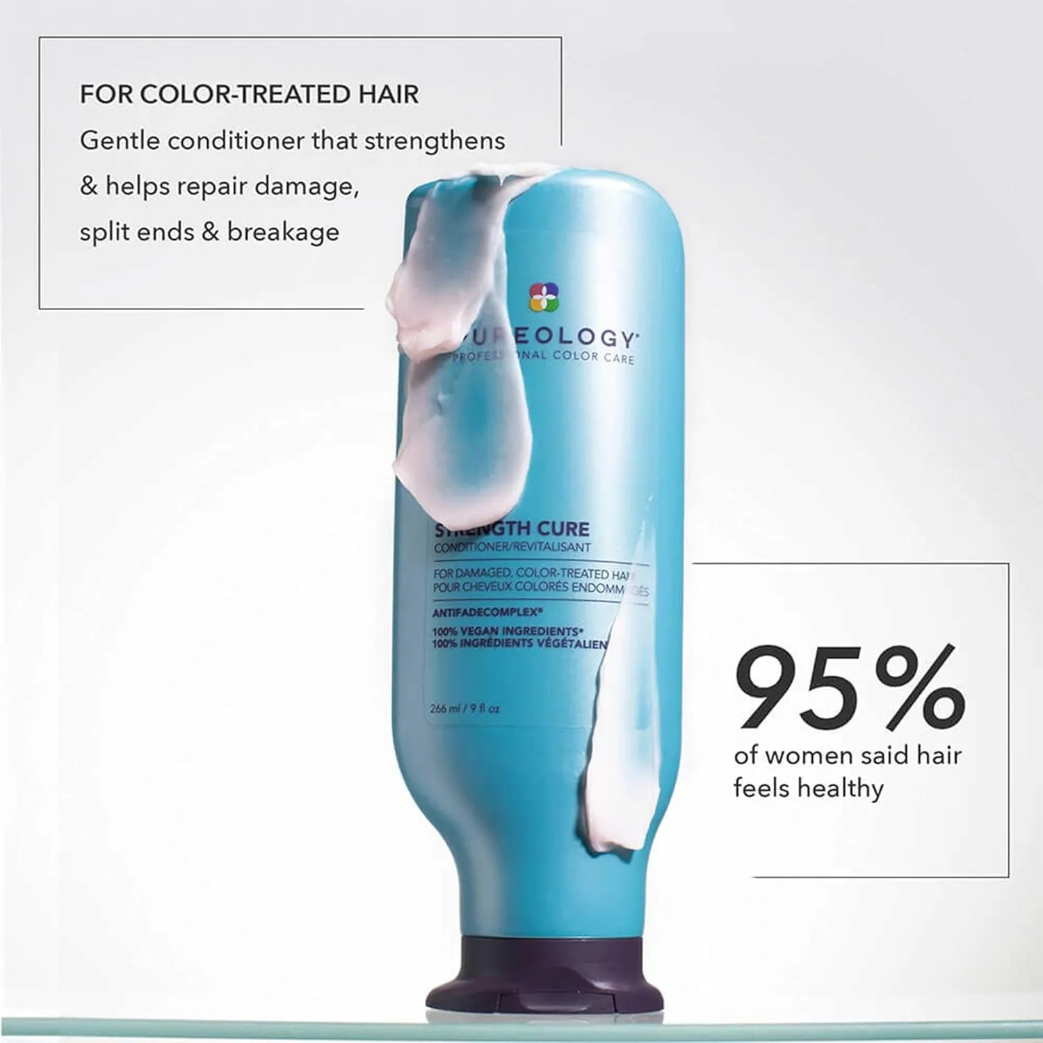 Набор Pureology Strength Cure дорожного размера для поврежденных и окрашенных волос - укрепляет и защищает волосы, не содержит сульфатов и подходит для веганов. — фото 3